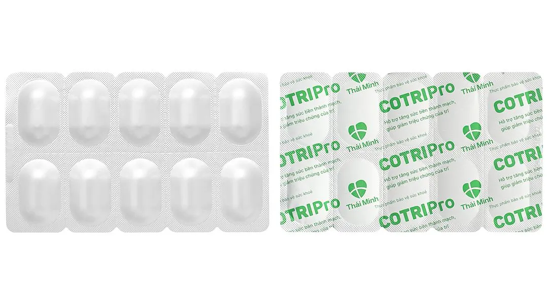 Viên uống Cotripro (Hộp 20 viên) hỗ trợ giảm triệu chứng bệnh trĩ 7