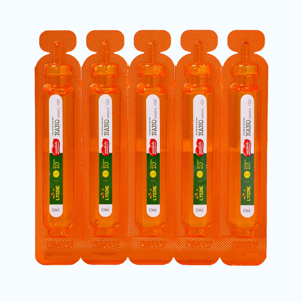 Dược Nam Anmikids Nano Canxi + D3 (hộp 20 ống) bổ sung canxi, vitamin D3 cho trẻ 6