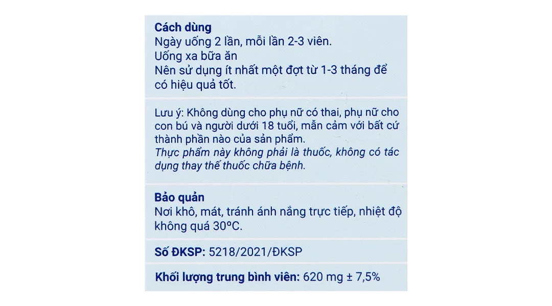 Dưỡng Khớp Kawa hộp 60 viên 7