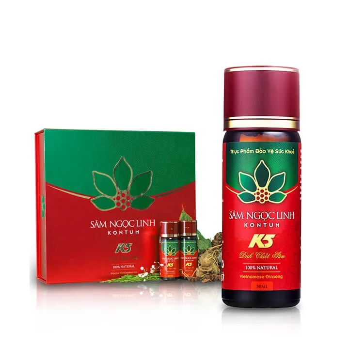 Dịch chiết Sâm Ngọc Linh Kon Tum K5 (Hộp 5 chai) 3