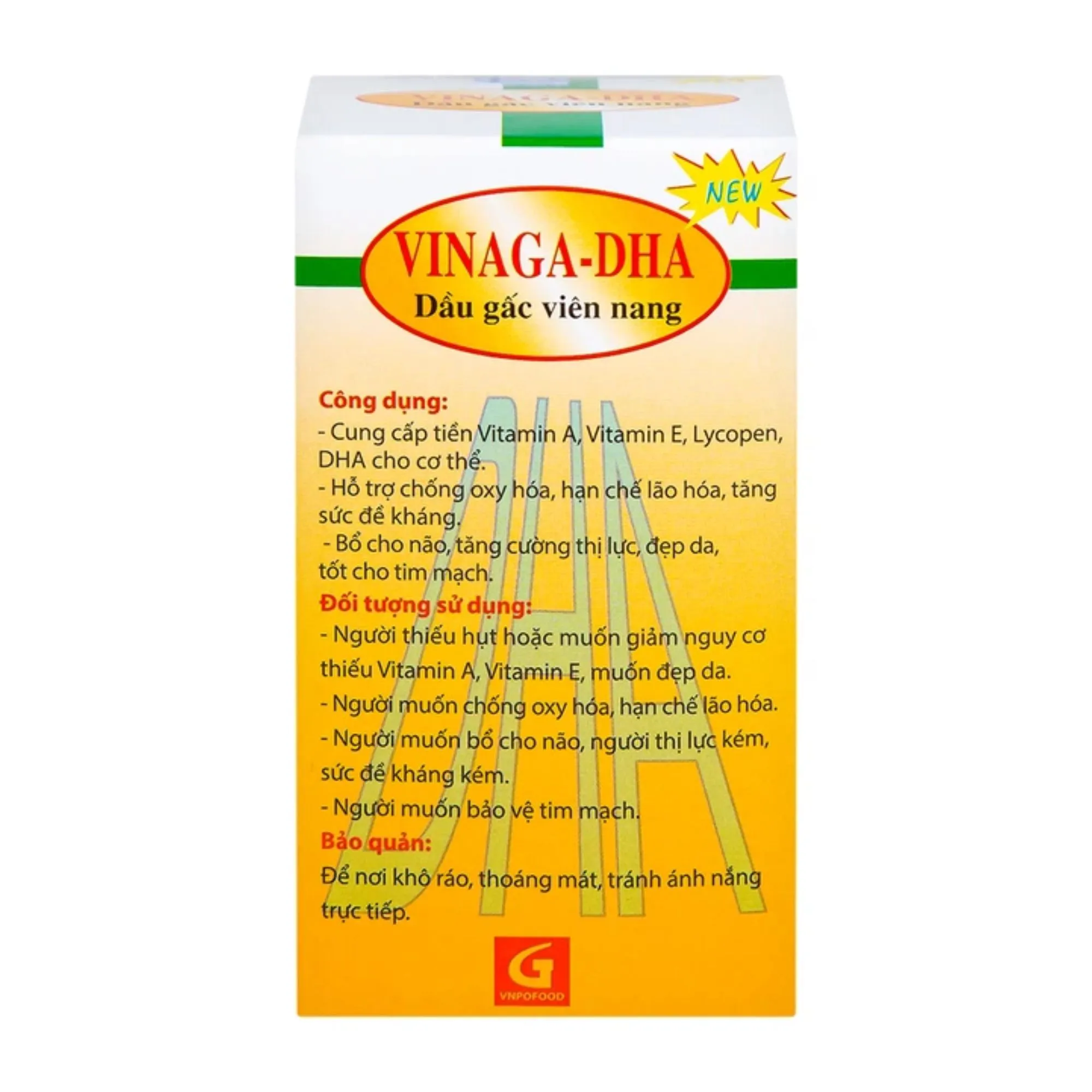 Dầu gấc viên nang Vinaga-DHA: Bổ sung DHA, chống lão hóa, tăng cường thị lực 3