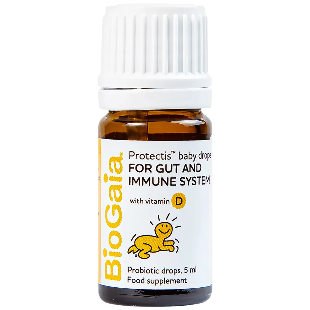 DUNG DỊCH BỔ SUNG LỢI KHUẨN VÀ VITAMIN D3 BIOGAIA PROTECTIS BABY DROPS WITH VITAMIN D3 5ML 4