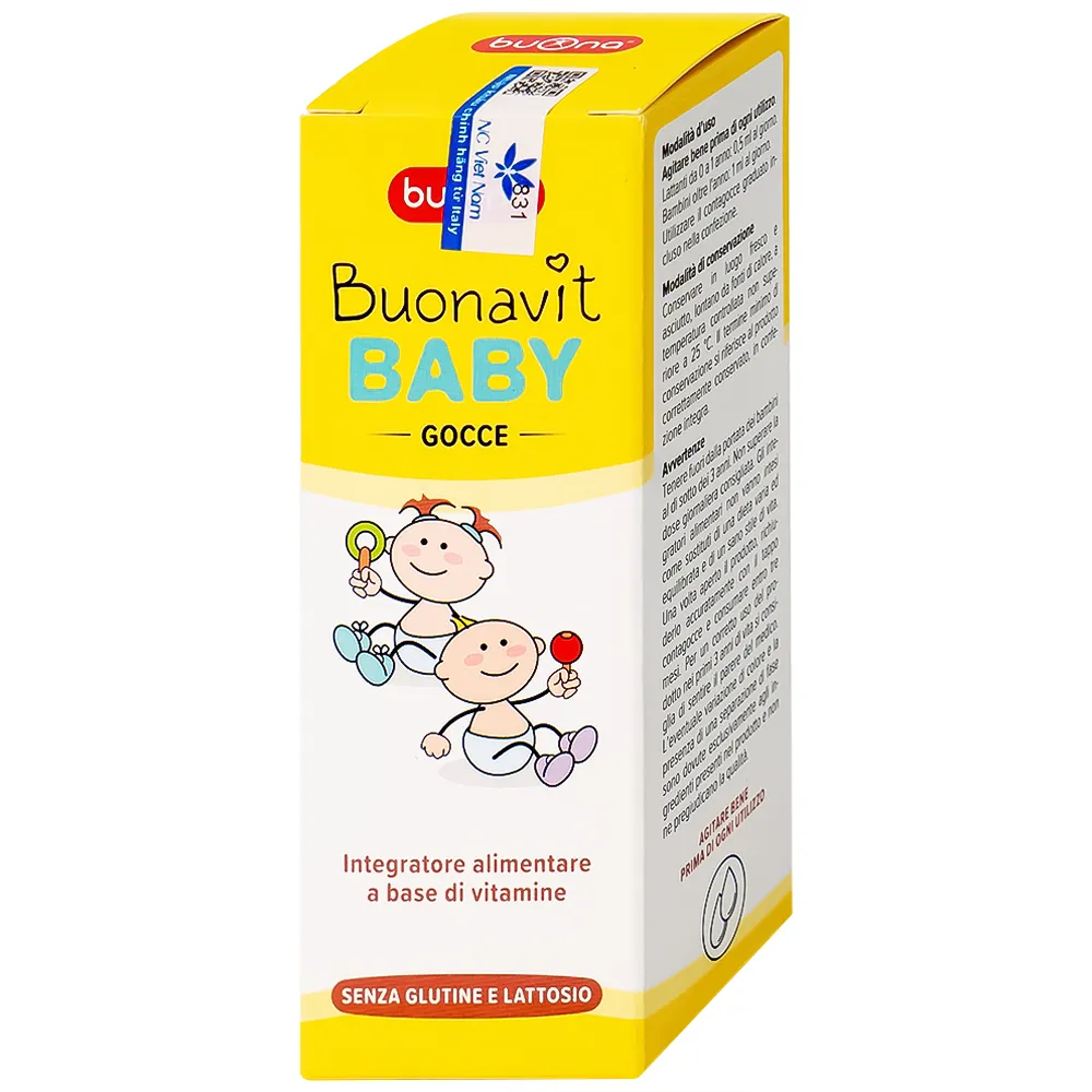 DUNG DỊCH BỔ SUNG VITAMIN CHO TRẺ BUONA BOUNAVIT BABY 20ML 2