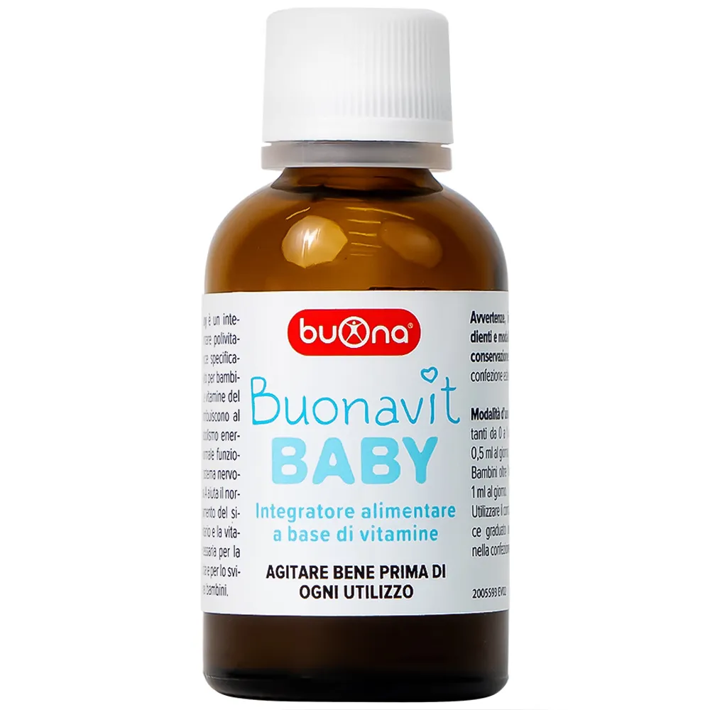 DUNG DỊCH BỔ SUNG VITAMIN CHO TRẺ BUONA BOUNAVIT BABY 20ML 6