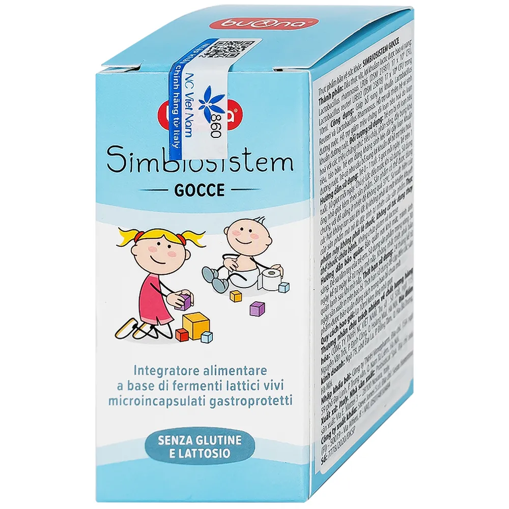 DUNG DỊCH GIÚP BỔ SUNG LỢI KHUẨN BUONA SIMBIOSISTEM GOCCE 10ML 3