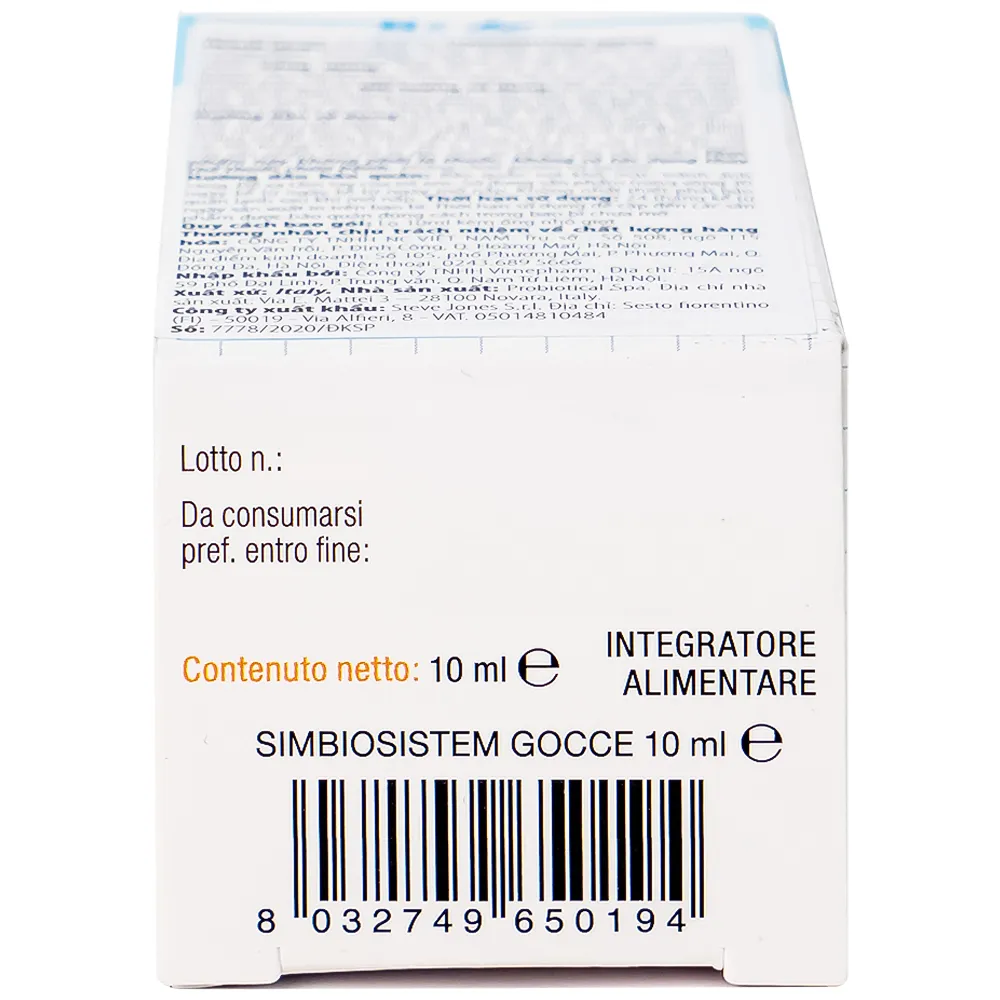 DUNG DỊCH GIÚP BỔ SUNG LỢI KHUẨN BUONA SIMBIOSISTEM GOCCE 10ML 17