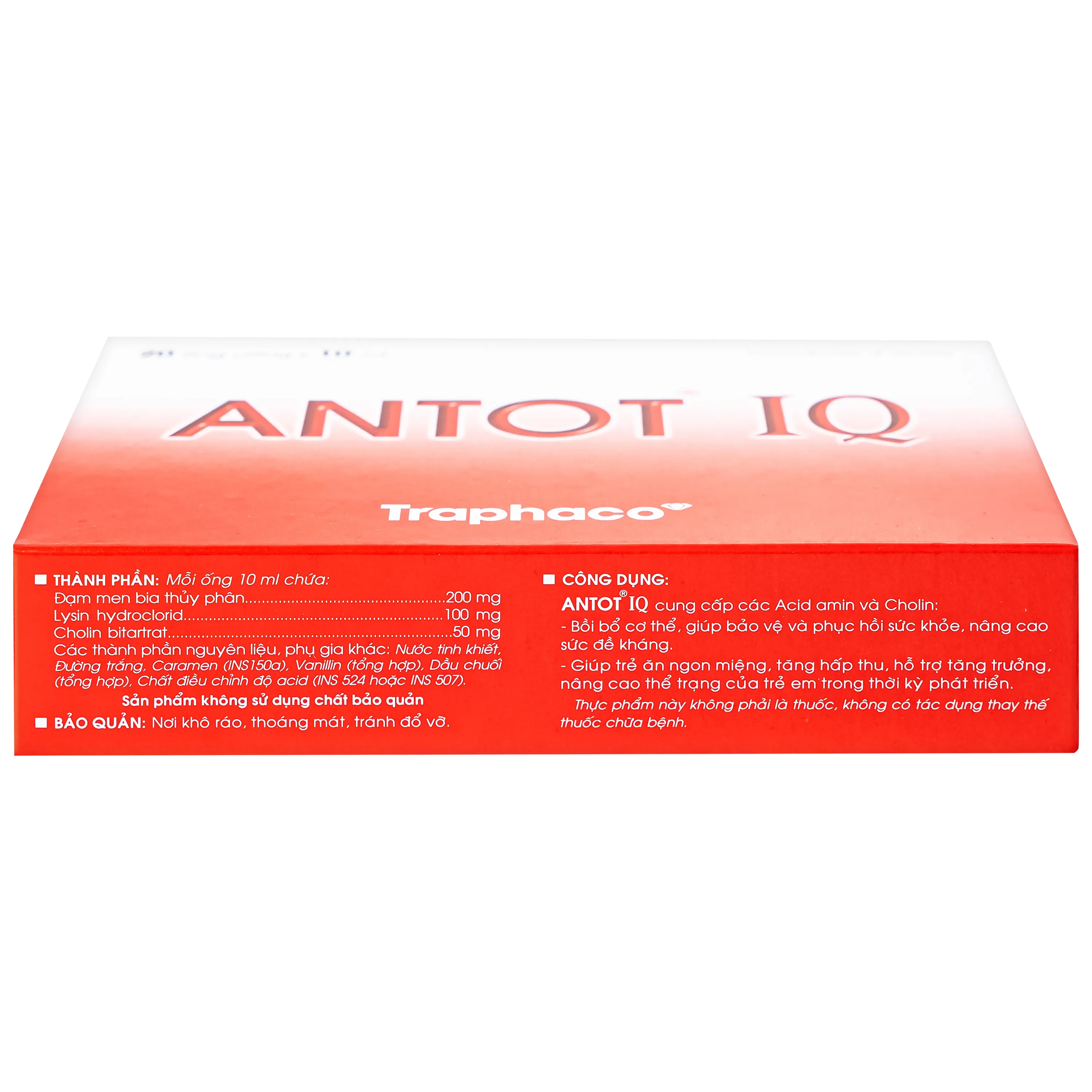 DUNG DỊCH GIÚP TRẺ ĂN NGON ANTOT IQ TRAPHACO 2X10 ỐNG 5
