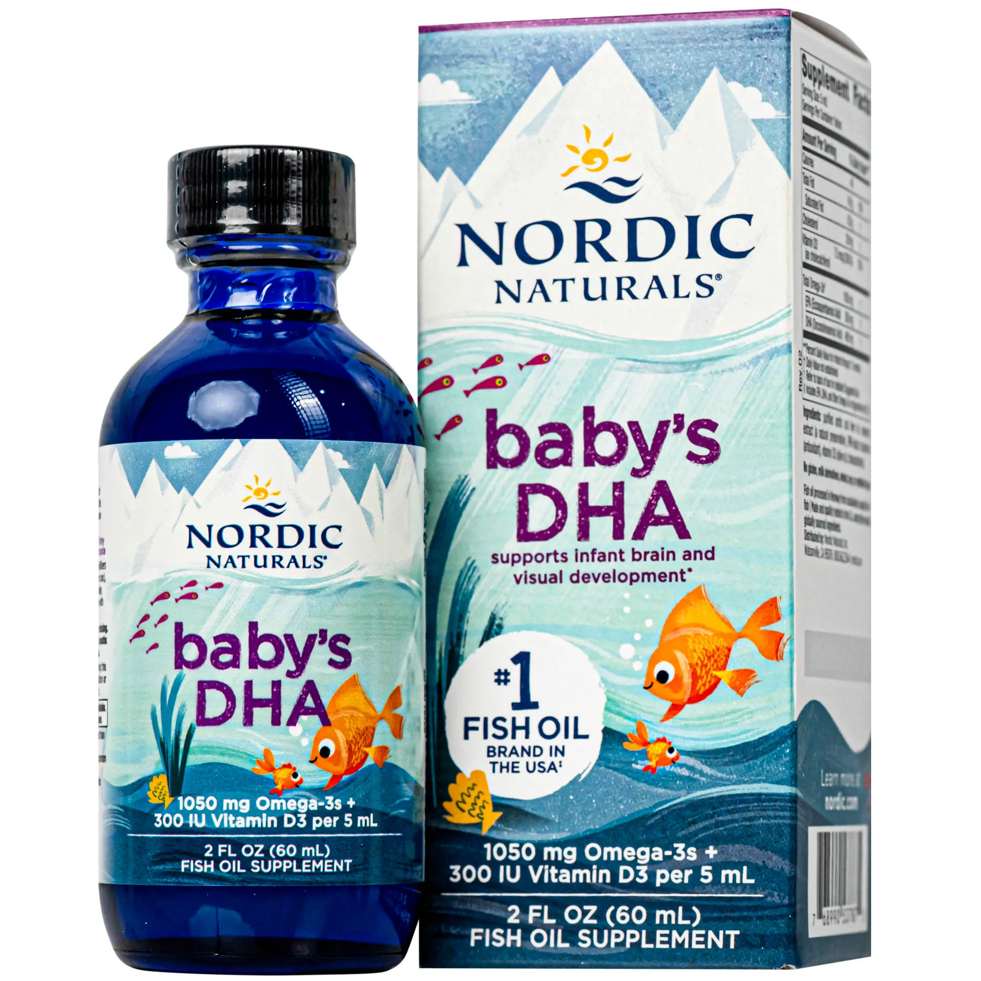 DUNG DỊCH HỖ TRỢ CẢI THIỆN THỊ LỰC CHO TRẺ NORDIC NATURALS BABY'S DHA 60ML