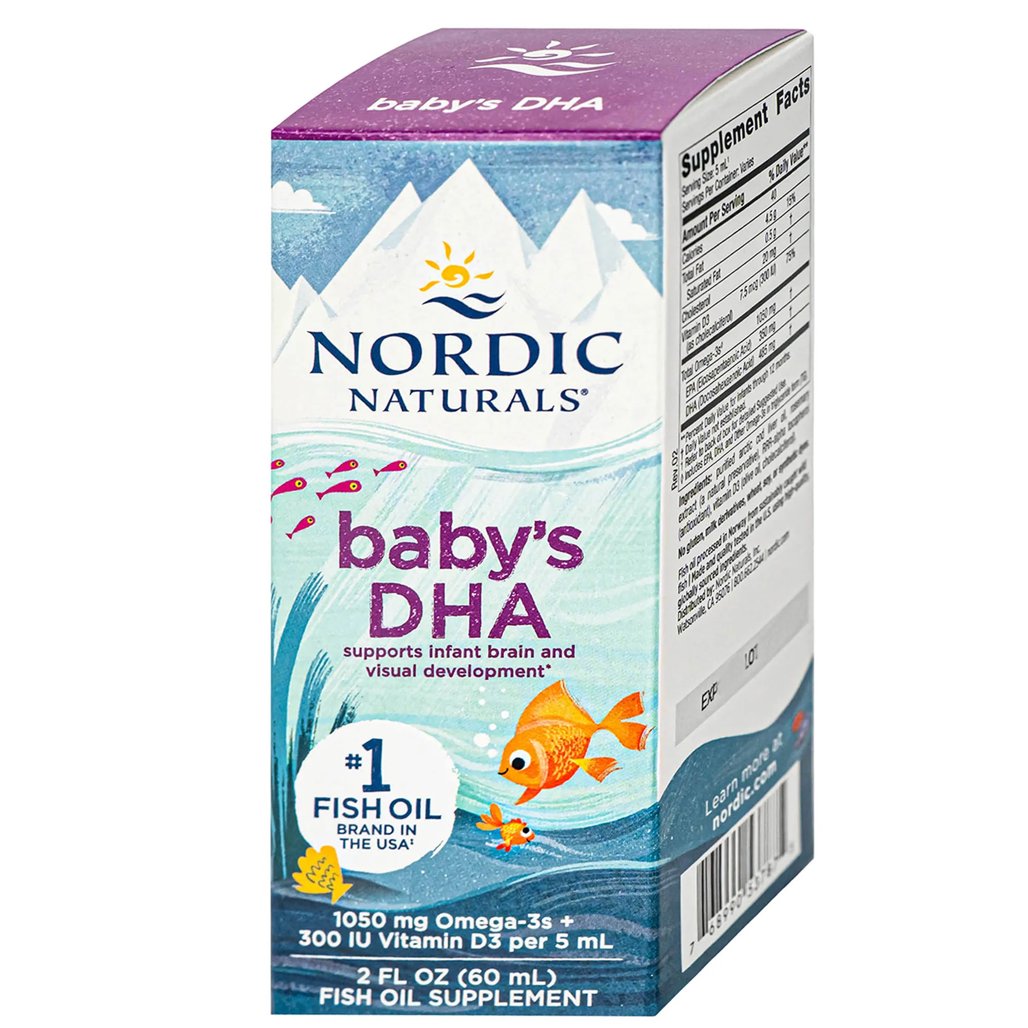 DUNG DỊCH HỖ TRỢ CẢI THIỆN THỊ LỰC CHO TRẺ NORDIC NATURALS BABY'S DHA 60ML 14