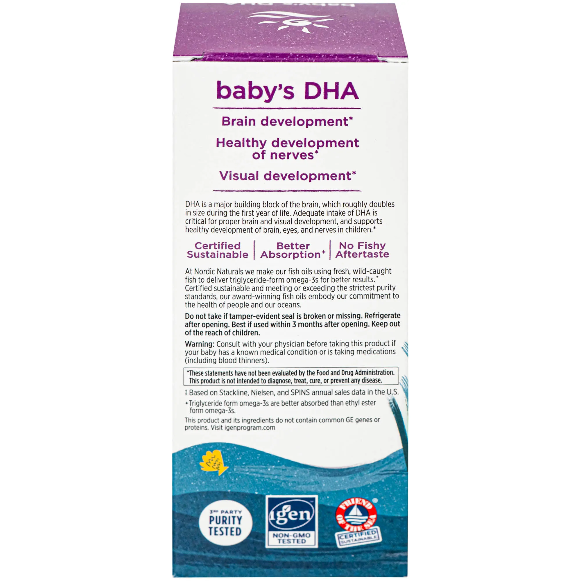 DUNG DỊCH HỖ TRỢ CẢI THIỆN THỊ LỰC CHO TRẺ NORDIC NATURALS BABY'S DHA 60ML 16