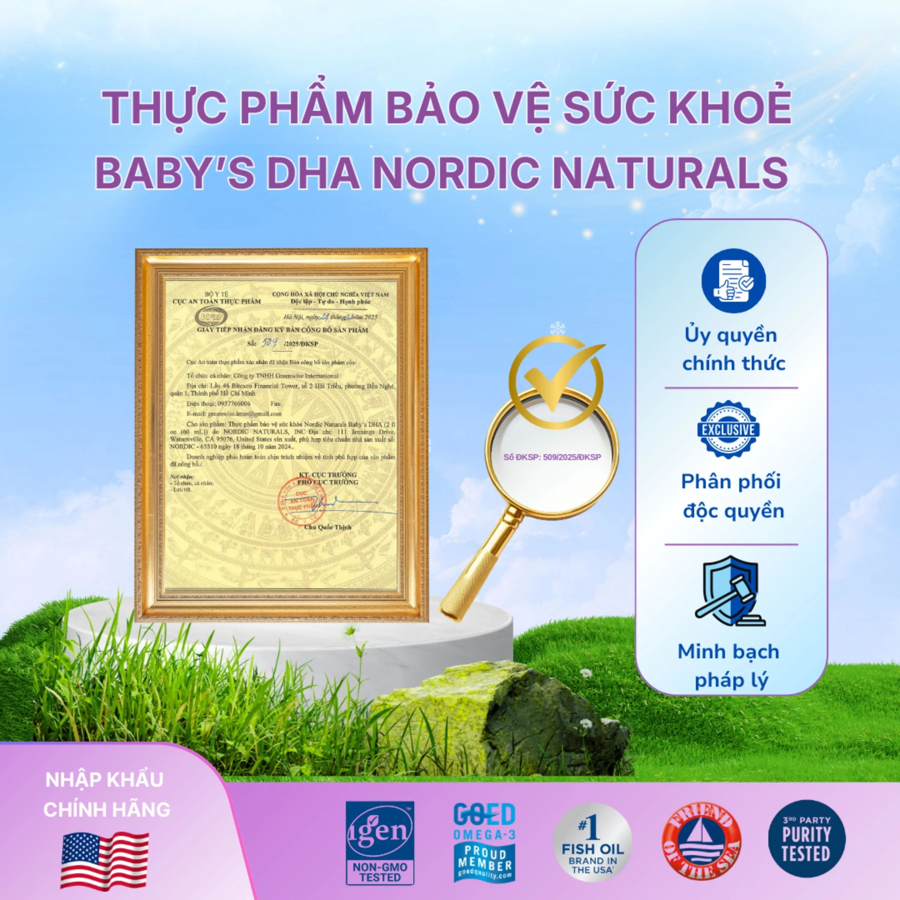 DUNG DỊCH HỖ TRỢ CẢI THIỆN THỊ LỰC CHO TRẺ NORDIC NATURALS BABY'S DHA 60ML 10