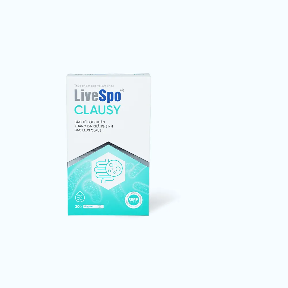 Dung dịch LiveSpo Clausy (Hộp 20 ống) giúp cân bằng hệ vi sinh đường ruột 2