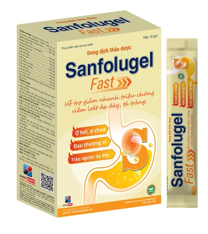 Dung dịch thảo dược Sanfolugel Fast (Hộp 15 gói)