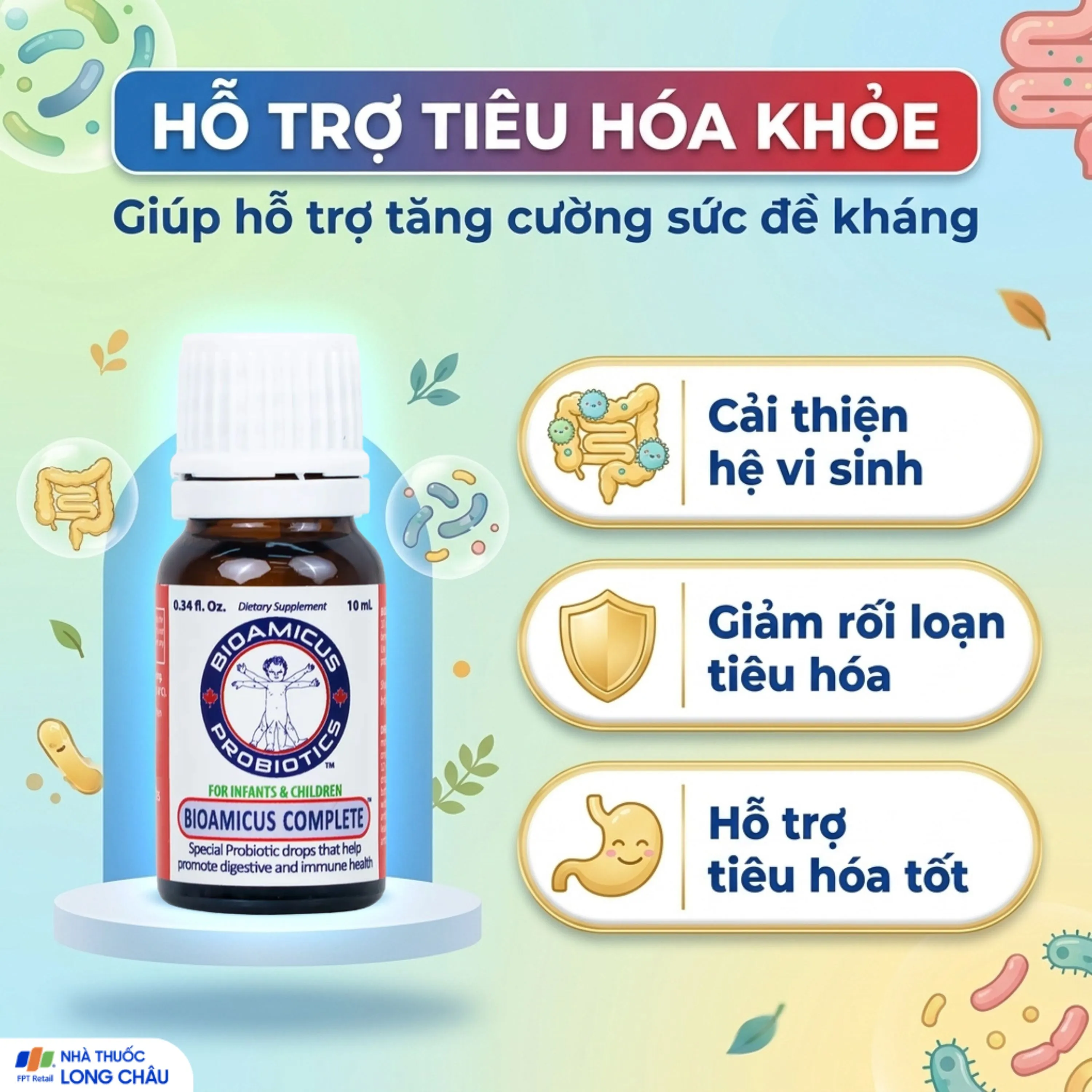 DUNG DỊCH UỐNG GIÚP BỔ SUNG 10 CHỦNG LỢI KHUẨN BIOAMICUS COMPLETE 10ML 4