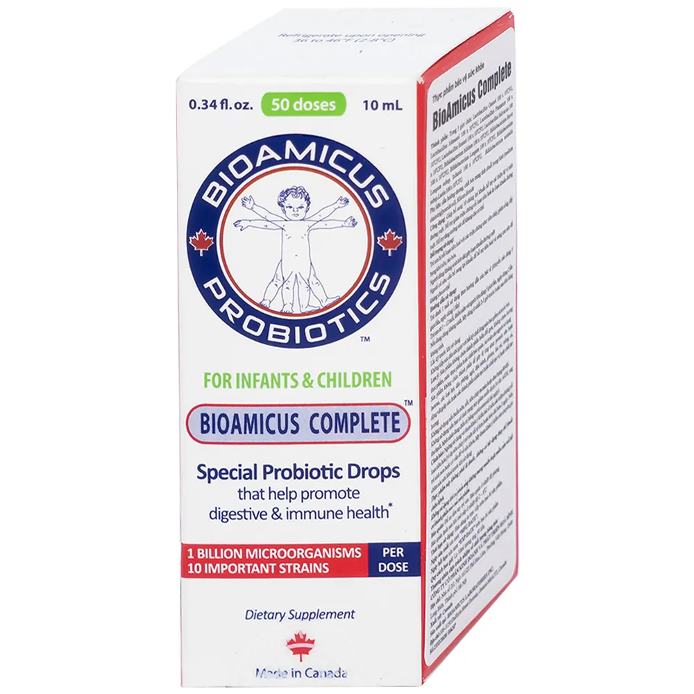 DUNG DỊCH UỐNG GIÚP BỔ SUNG 10 CHỦNG LỢI KHUẨN BIOAMICUS COMPLETE 10ML 6