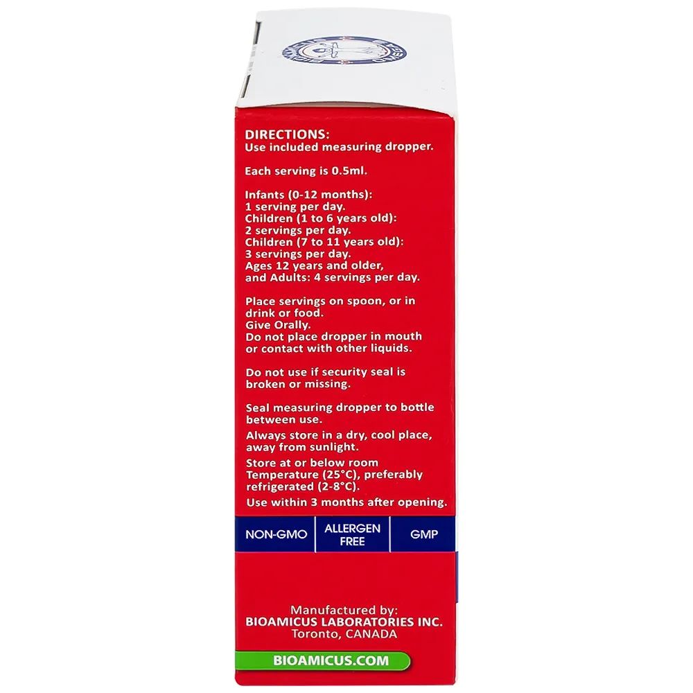 DUNG DỊCH UỐNG HỖ TRỢ BỔ NÃO BIOAMICUS OMEGA-3 30ML 9