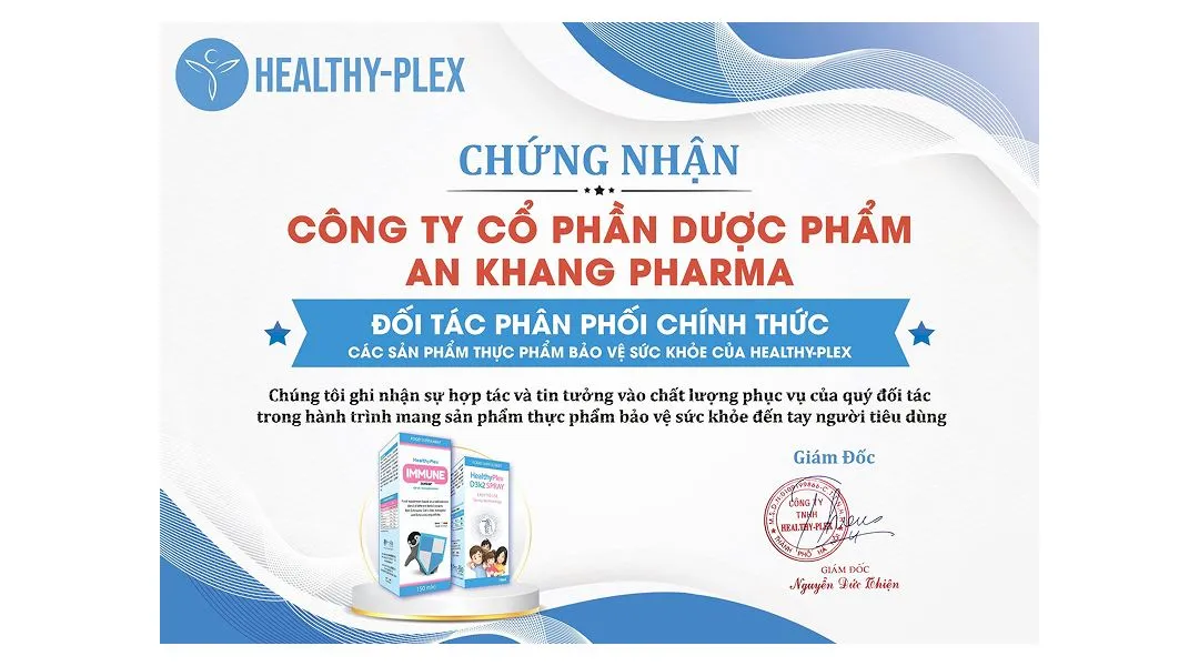 Dung dịch xịt Healthyplex D3K2 Spray chai 10ml 6