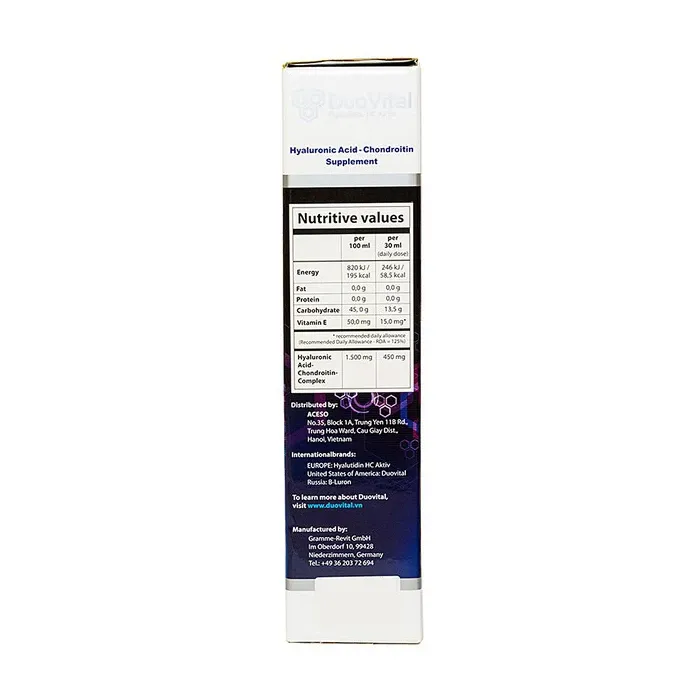 Duo Vital - Dung dịch uống bảo vệ và tái tạo sụn khớp (chai 500ml) 3