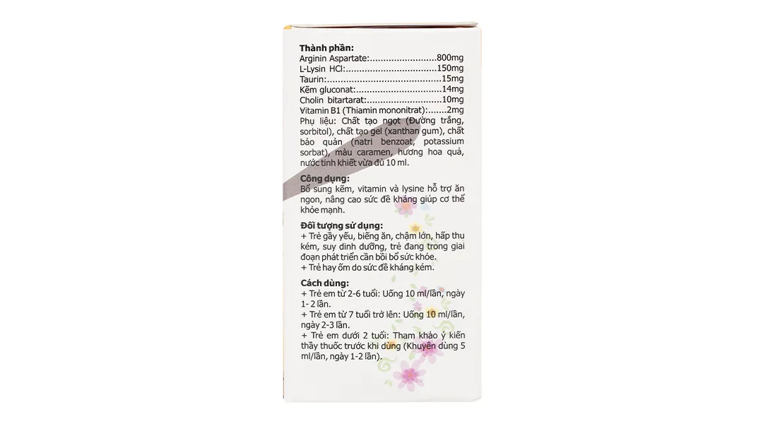Ecolife Eco Kid Ăn Ngon hỗ trợ ăn ngon, nâng cao sức đề kháng hộp 20 ống x 10ml 3