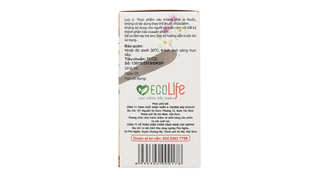 Ecolife Eco Kid Ăn Ngon hỗ trợ ăn ngon, nâng cao sức đề kháng hộp 20 ống x 10ml 4