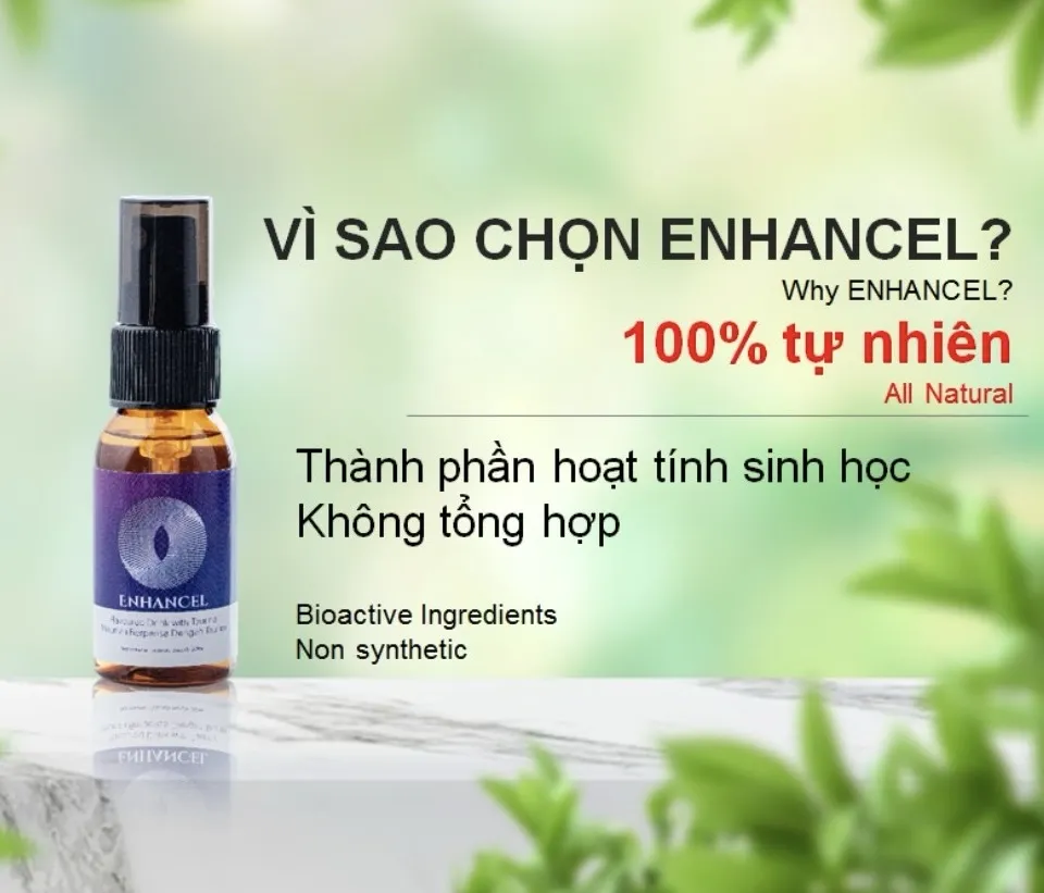 Enhancel Flavoured Drink Whith Taurine Nước bổ dung sinh dưỡng khoáng chất Vitamin dạng xịt