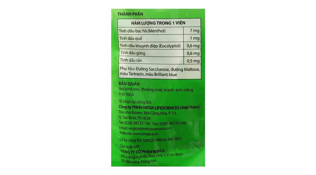 Eugica Candy túi 15 viên 4