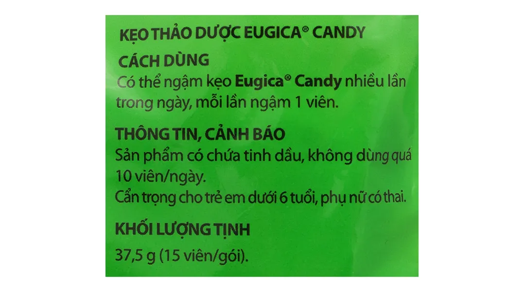 Eugica Candy túi 15 viên 5