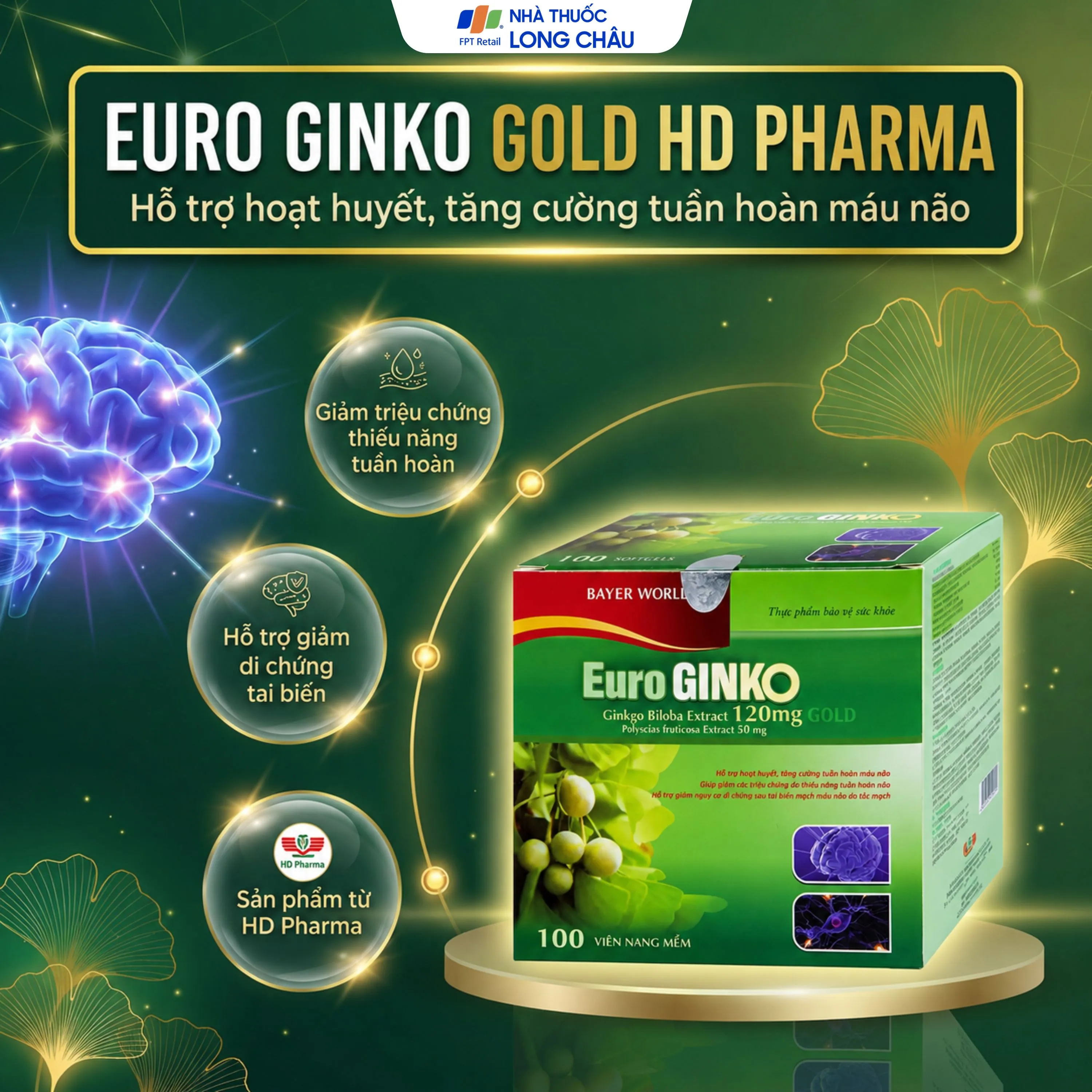 EURO GINKO GOLD HDPHARMA 100V 2