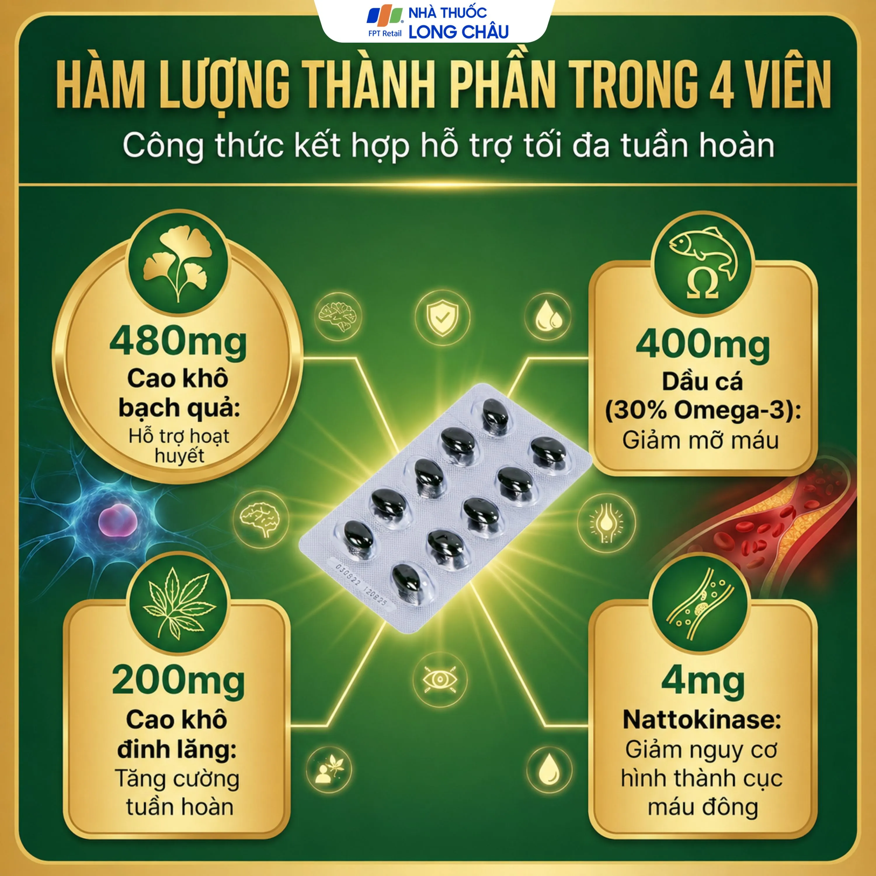EURO GINKO GOLD HDPHARMA 100V 4