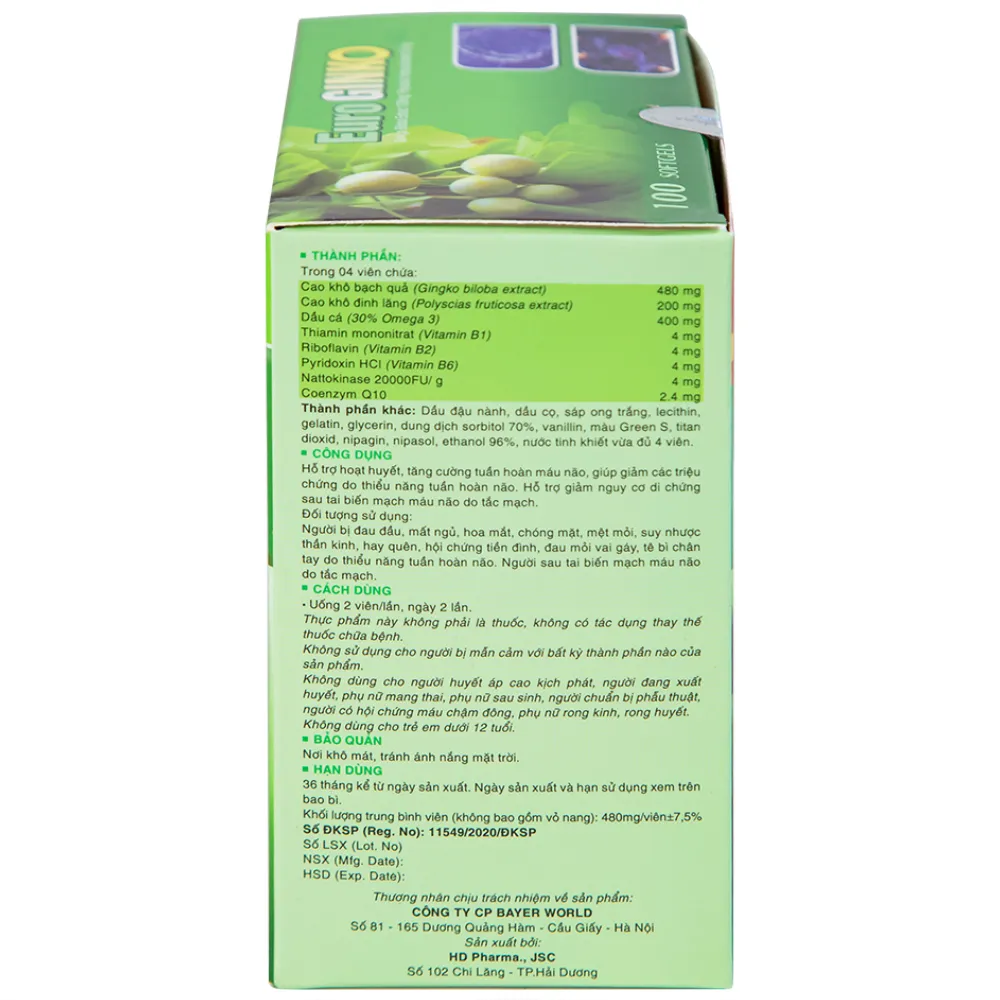 EURO GINKO GOLD HDPHARMA 100V 7
