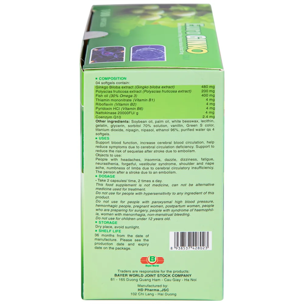 EURO GINKO GOLD HDPHARMA 100V 8
