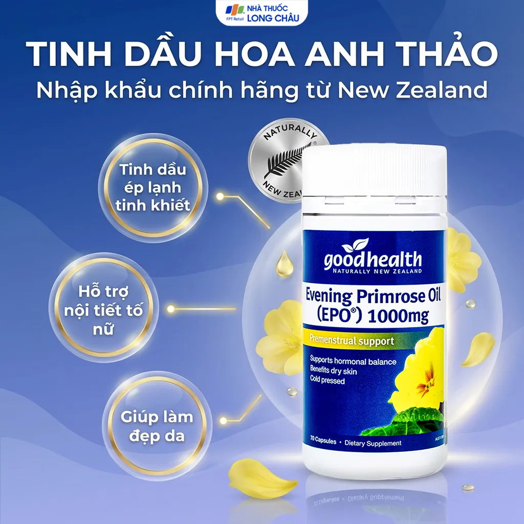 EVENING PRIMROSE OIL (EPO) 1000MG GOODHEALTH 70V 2
