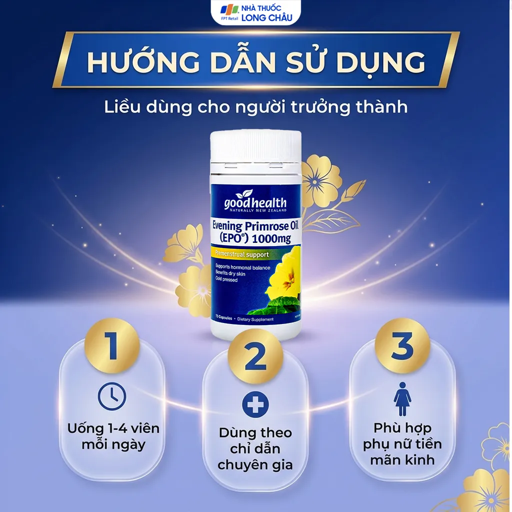 EVENING PRIMROSE OIL (EPO) 1000MG GOODHEALTH 70V 5