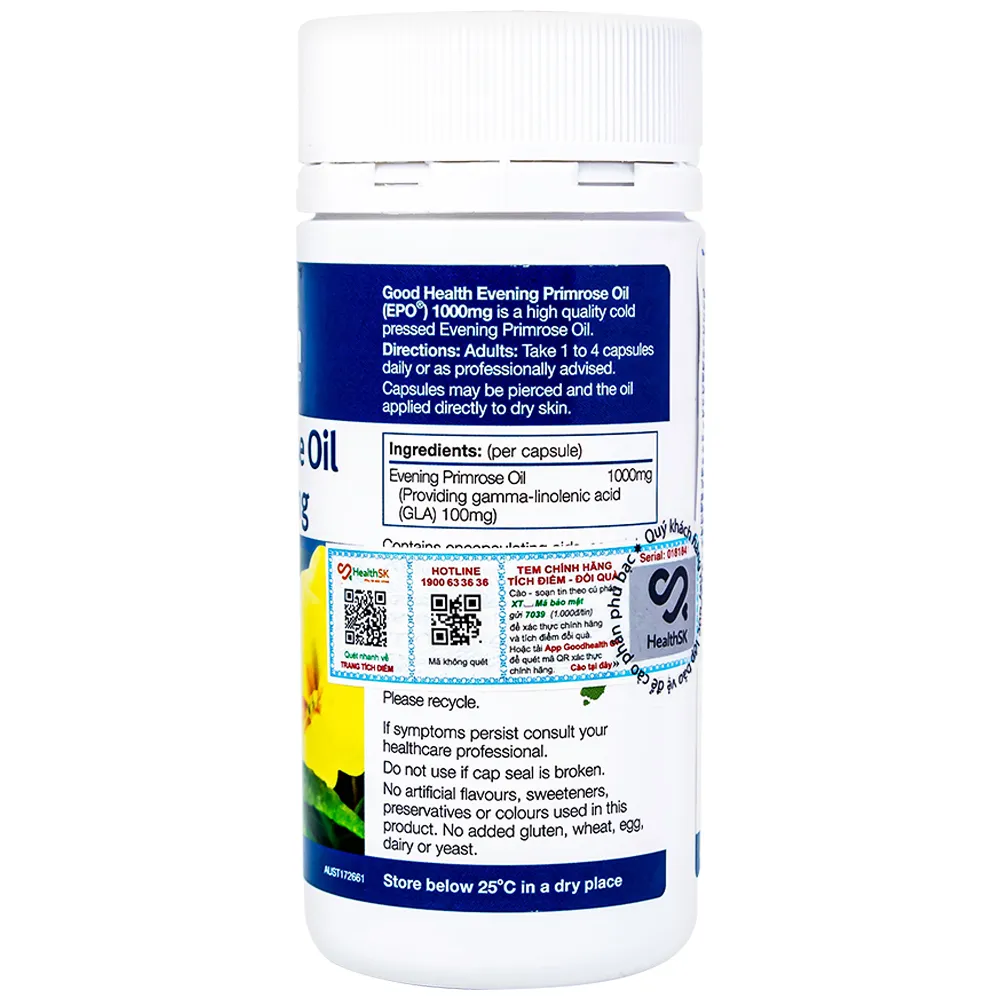 EVENING PRIMROSE OIL (EPO) 1000MG GOODHEALTH 70V 7
