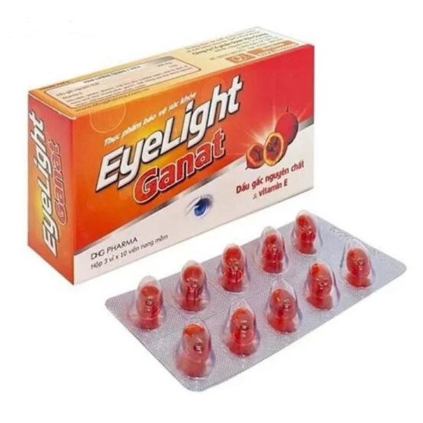 Eyelight Ganat giúp cải thiện thị lực, giảm mỏi mắt hộp 30 viên