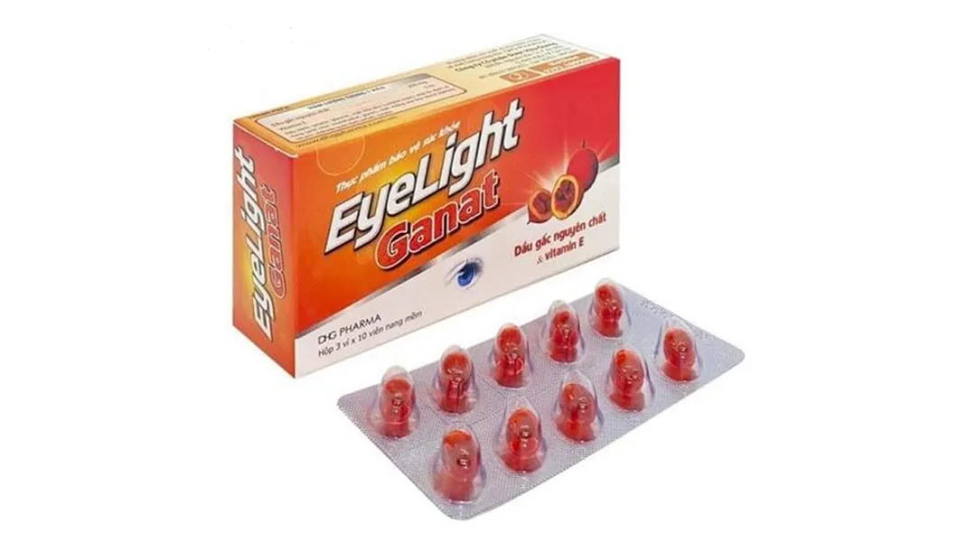 Eyelight Ganat giúp cải thiện thị lực, giảm mỏi mắt hộp 30 viên 2