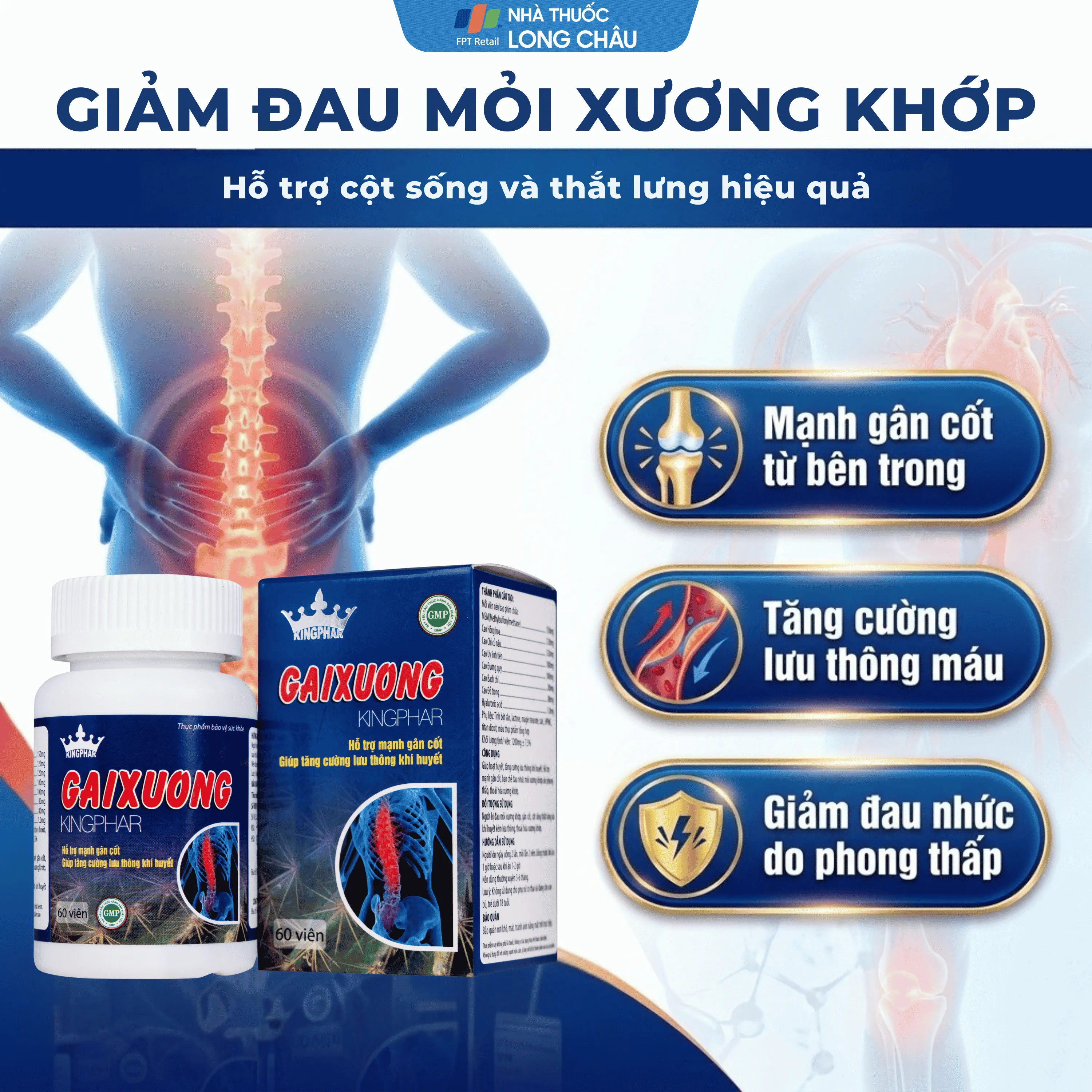 GAI XƯƠNG KINGPHAR 60V 4