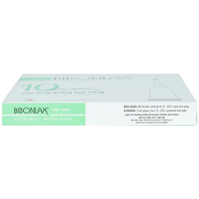 Gel dùng đường trực tràng Bibonlax Baby điều trị táo bón (10 tuýp x 5g) 3