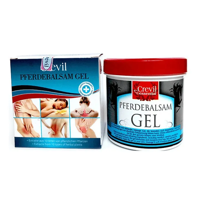 Gel massage trị liệu giảm đâu, trị nhức mỏi Crevil Essential Pferdebalsam gel Combo 2box