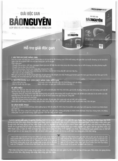 Giải Độc Gan Bảo Nguyên hộp 60 viên 8