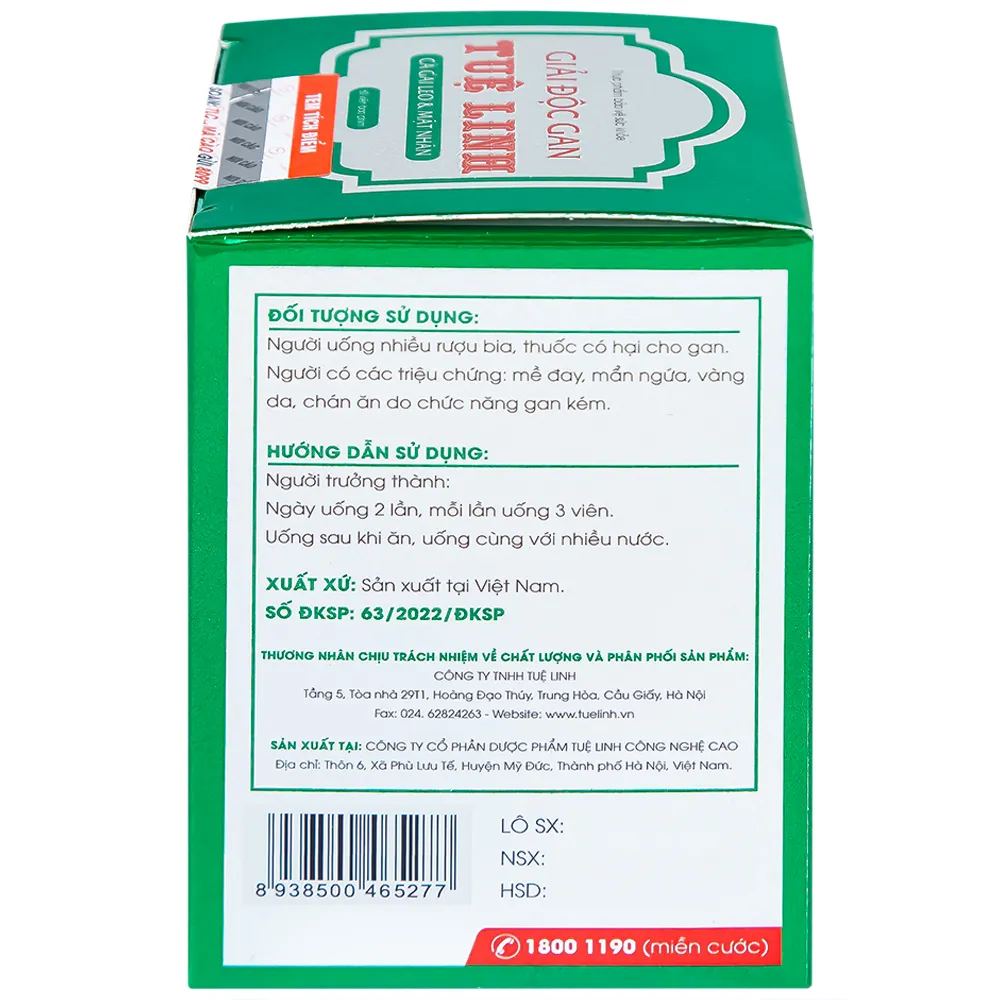 GIẢI ĐỘC GAN TUỆ LINH 60V 7