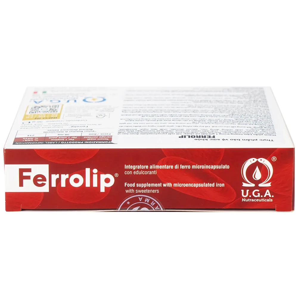 GIÚP BỔ SUNG SẮT FERROLIP UGA 20 GÓI 9