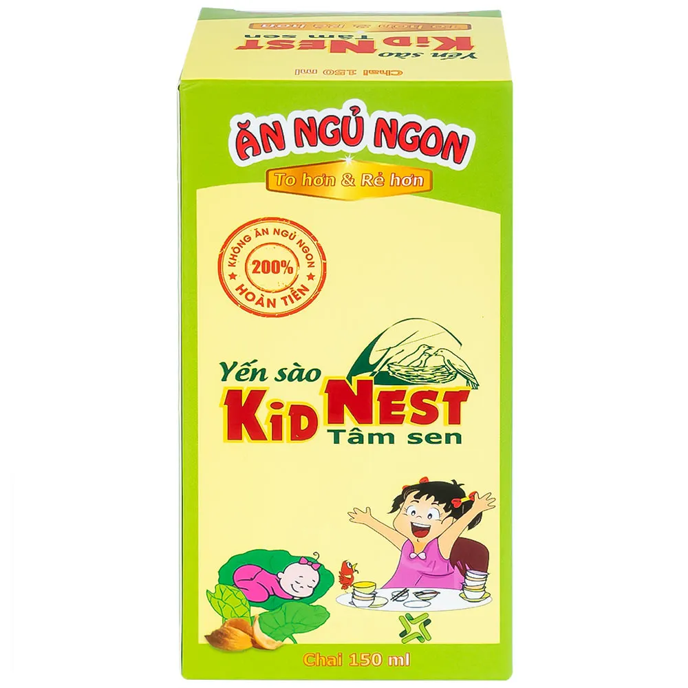 GIÚP TRẺ ĂN NGỦ NGON YẾN SÀO KID NEST TÂM SEN GOOD HEALTH 150ML 5