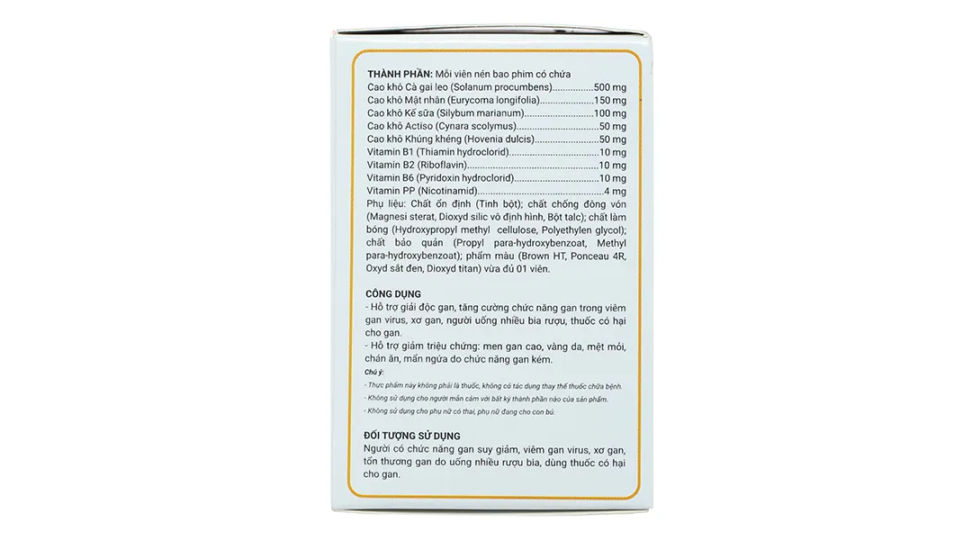 GiảI ĐộC Gan Tuệ Linh Plus tăng cường chức năng gan hộp 60 viên 2