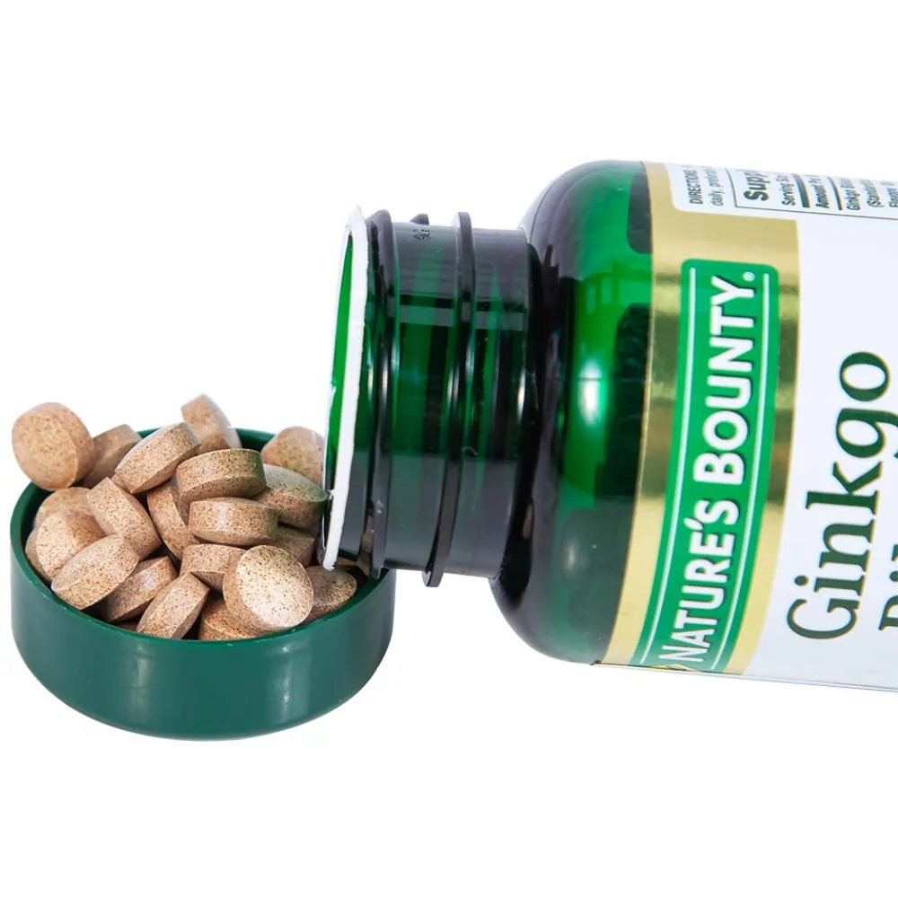 GINKGO BILOBA 60MG NATURES BOUNTY 60V 8
