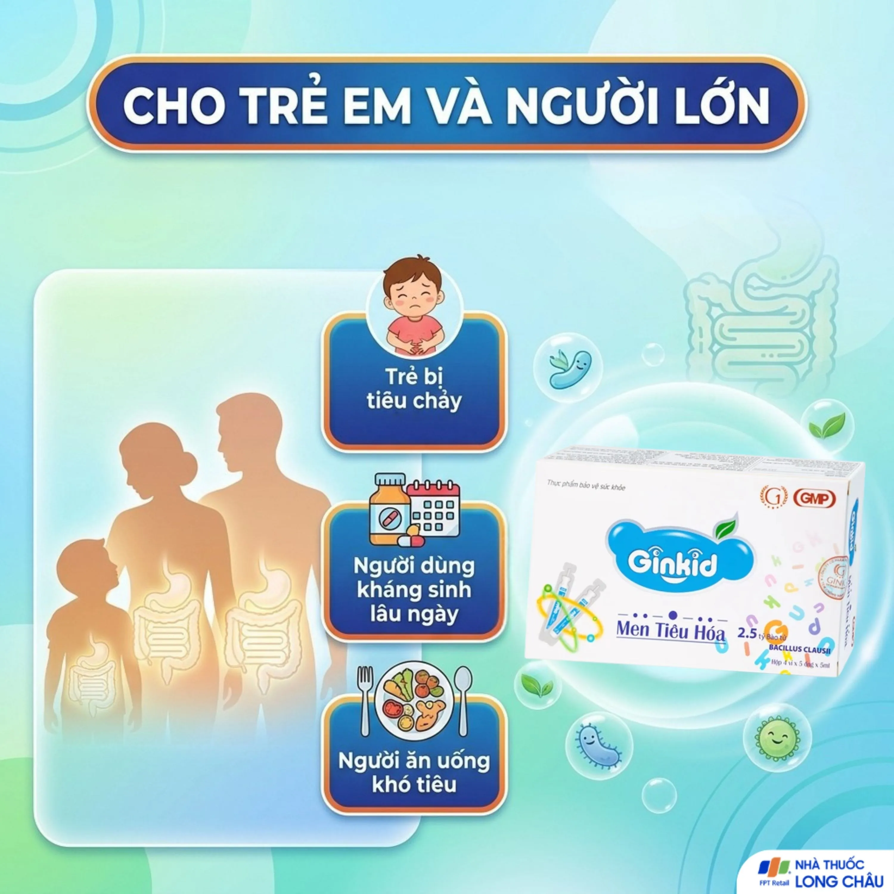 GINKID MEN TIÊU HÓA 4X5 ỐNG 5ML 4