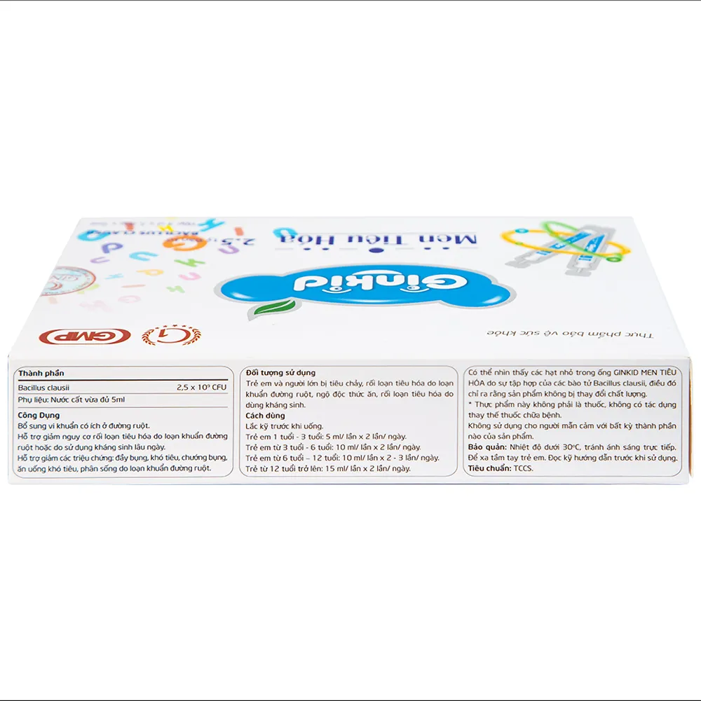GINKID MEN TIÊU HÓA 4X5 ỐNG 5ML 8