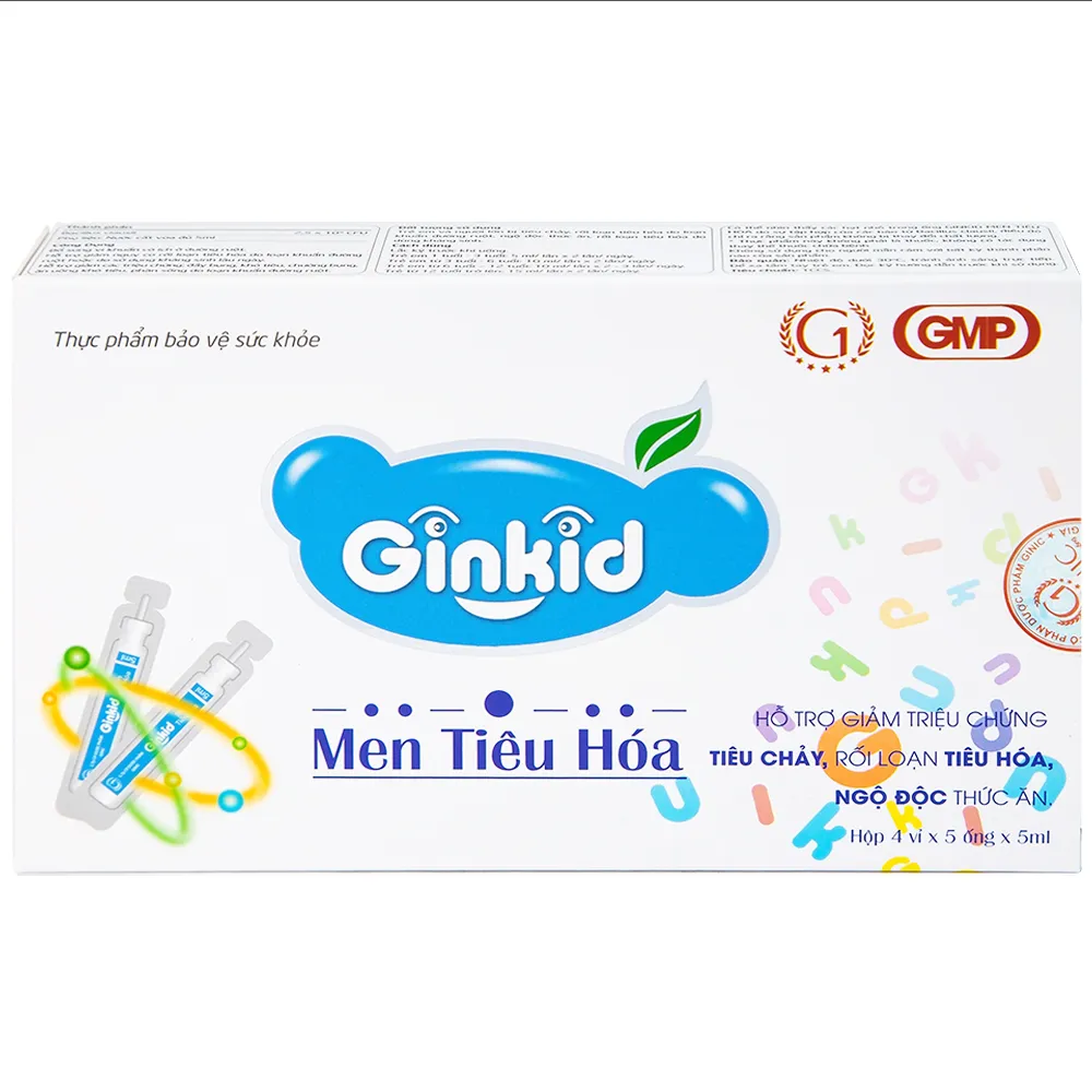 GINKID MEN TIÊU HÓA 4X5 ỐNG 5ML 9