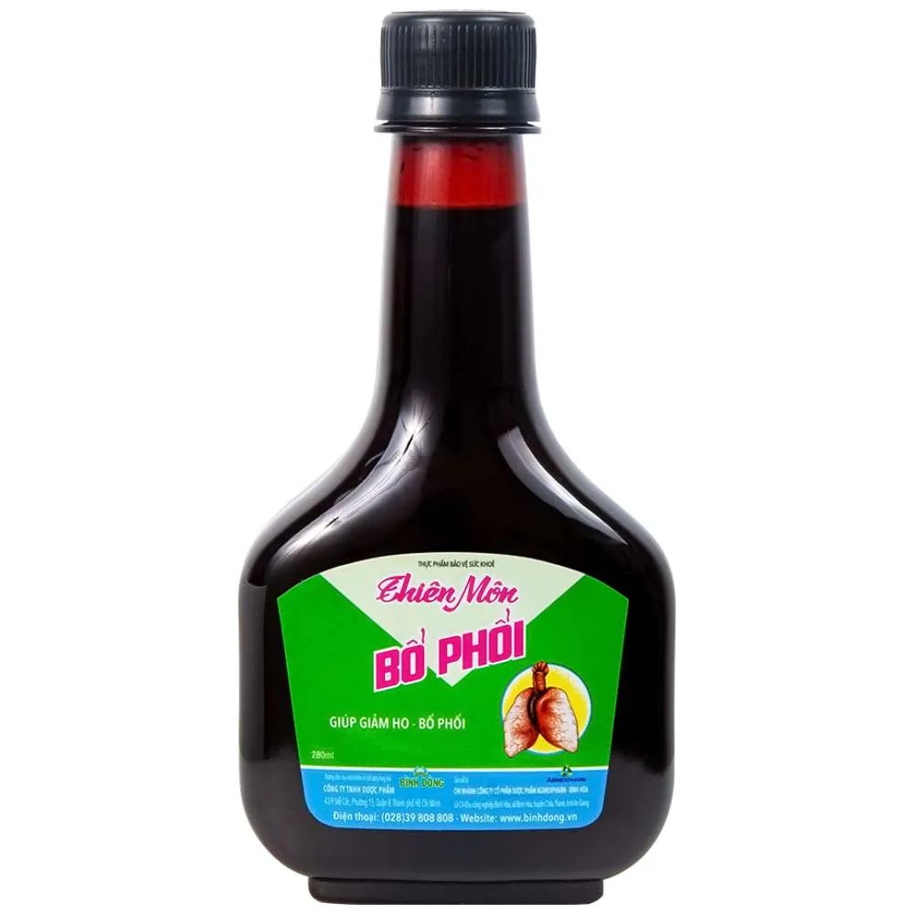 HỖ TRỢ GIẢM HO THIÊN MÔN BỔ PHỔI BÌNH ĐÔNG 280ML 8