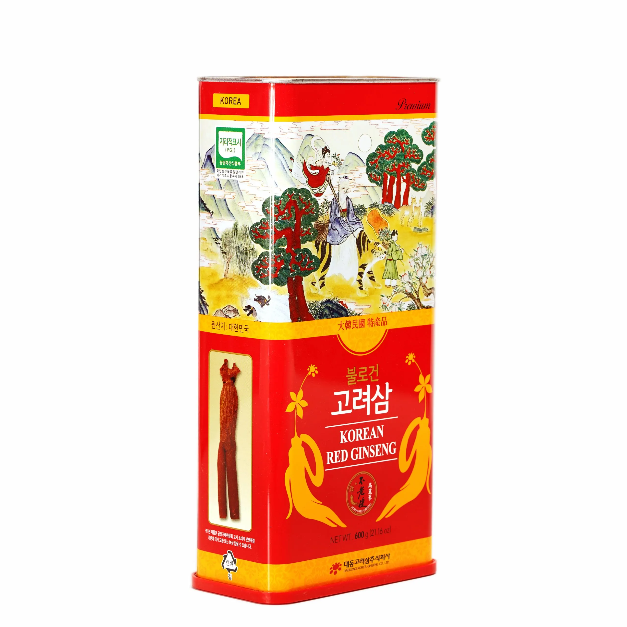 Hồng sâm củ khô Daedong Korea Red Ginseng Premium 600gr (21-40 củ )